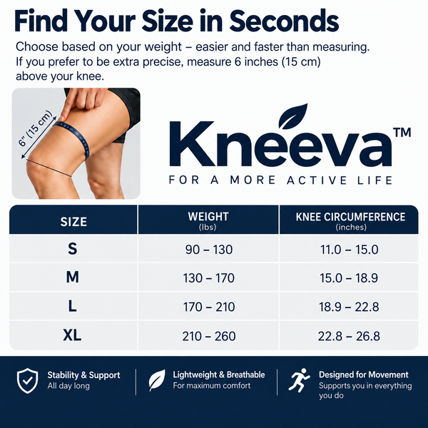 Kneeva™ – The knee brace that relieves pain and provides immediate stability